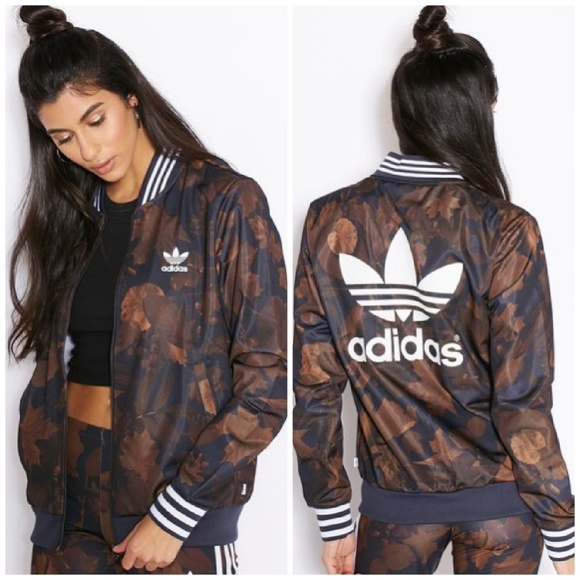 adidas Jackets & Blazers - Rare🖤Adidas Leaf Camo Bomber Jacket S